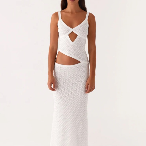 Peppermayo Exclusive - Jocelyn Maxi Dress - White Crochet - Picture 2 of 5